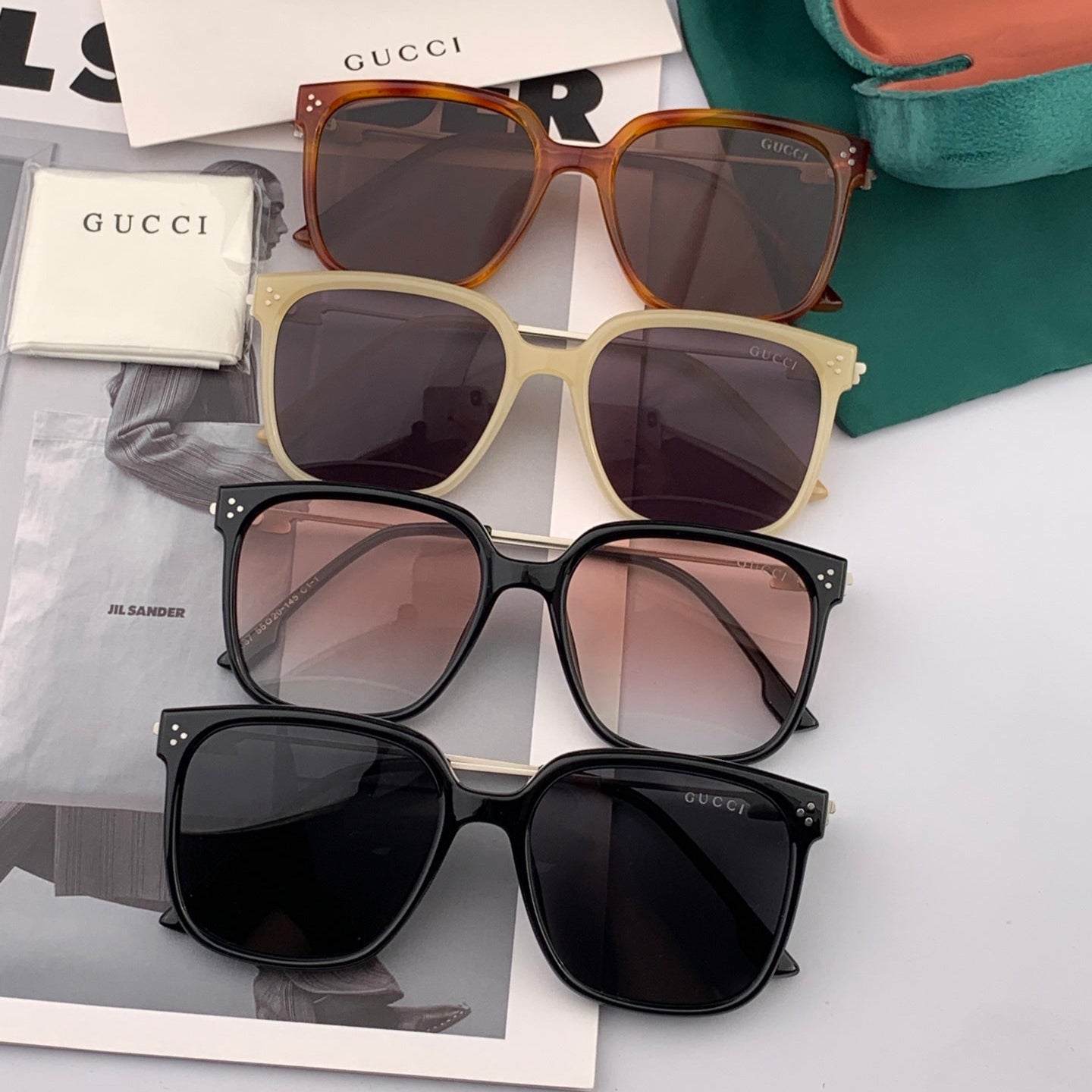 GUCCI SQUARE FRAME SUNGLASSES G7108 IN ACETATE