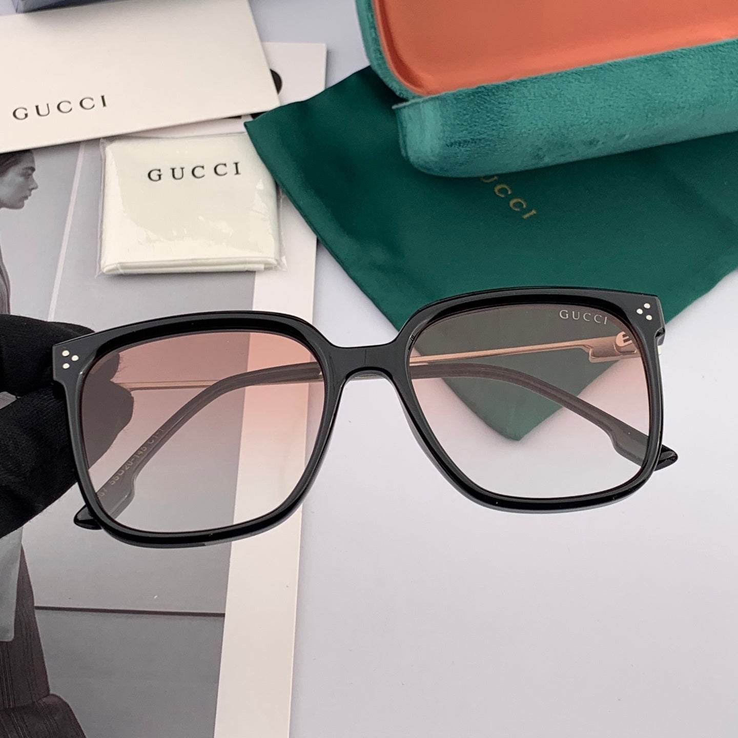 GUCCI SQUARE FRAME SUNGLASSES G7108 IN ACETATE