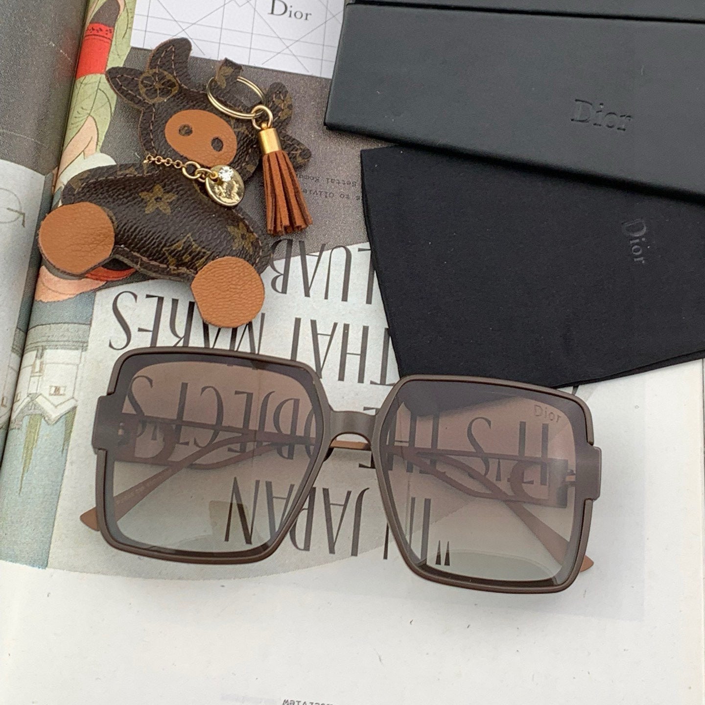 DIOR MONTAIGNE SUNGLASSES D5541 IN METAL