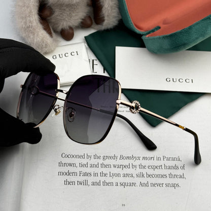 GUCCI SQUARE FRAME SUNGLASSES G0642 IN METAL