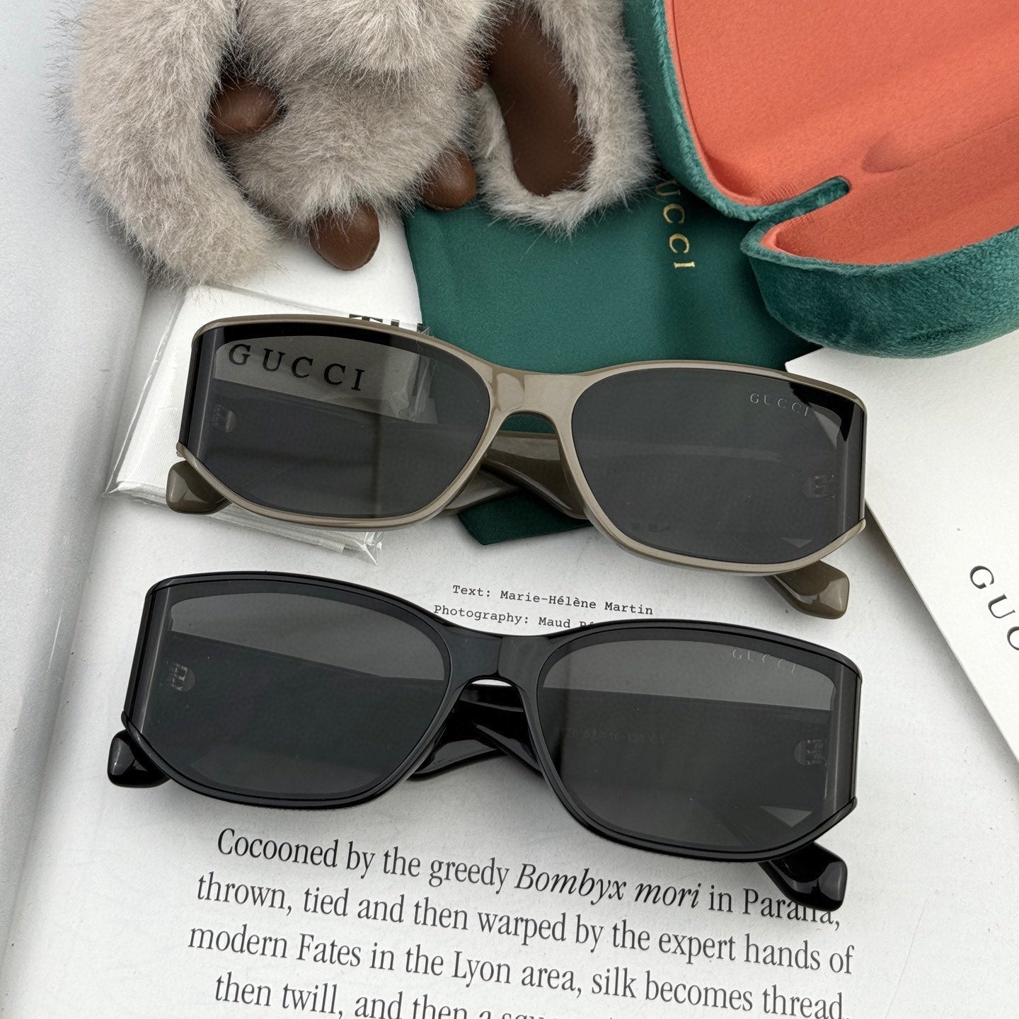 GUCCI GEOMETRIC FRAME SUNGLASSES G0317 IN ACETATE
