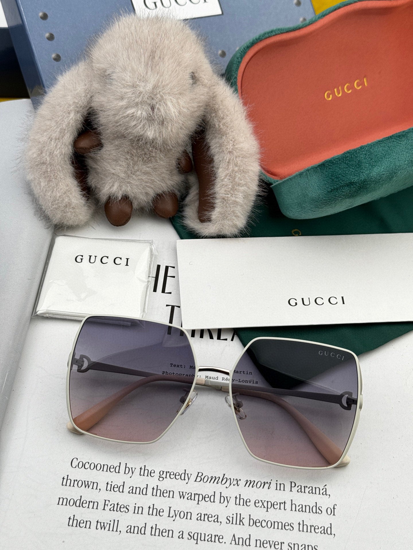 GUCCI SQUARE FRAME SUNGLASSES G9638 IN METAL