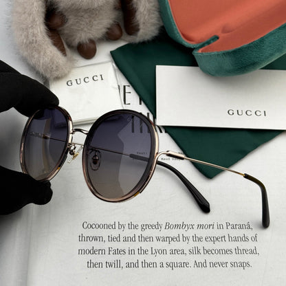 GUCCI ROUND FRAME SUNGLASSES G0640 IN ACETATE AND METAL