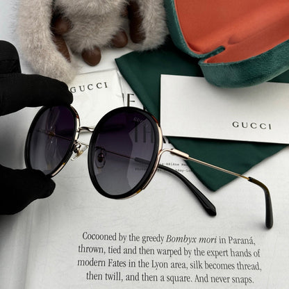 GUCCI ROUND FRAME SUNGLASSES G0640 IN ACETATE AND METAL