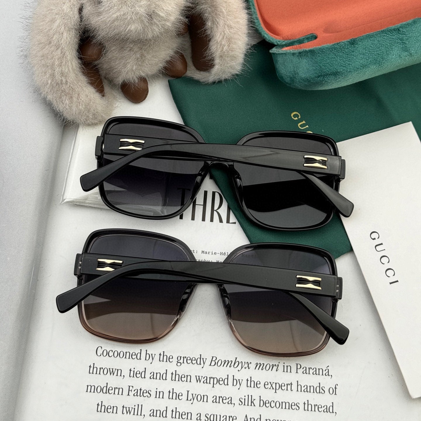 GUCCI SQUARE FRAME SUNGLASSES G9751 IN ACETATE