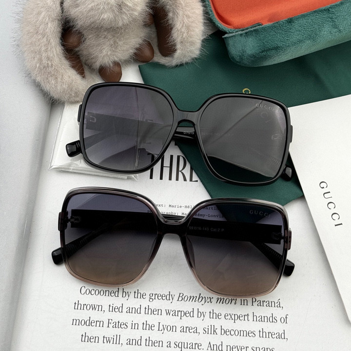 GUCCI SQUARE FRAME SUNGLASSES G9751 IN ACETATE