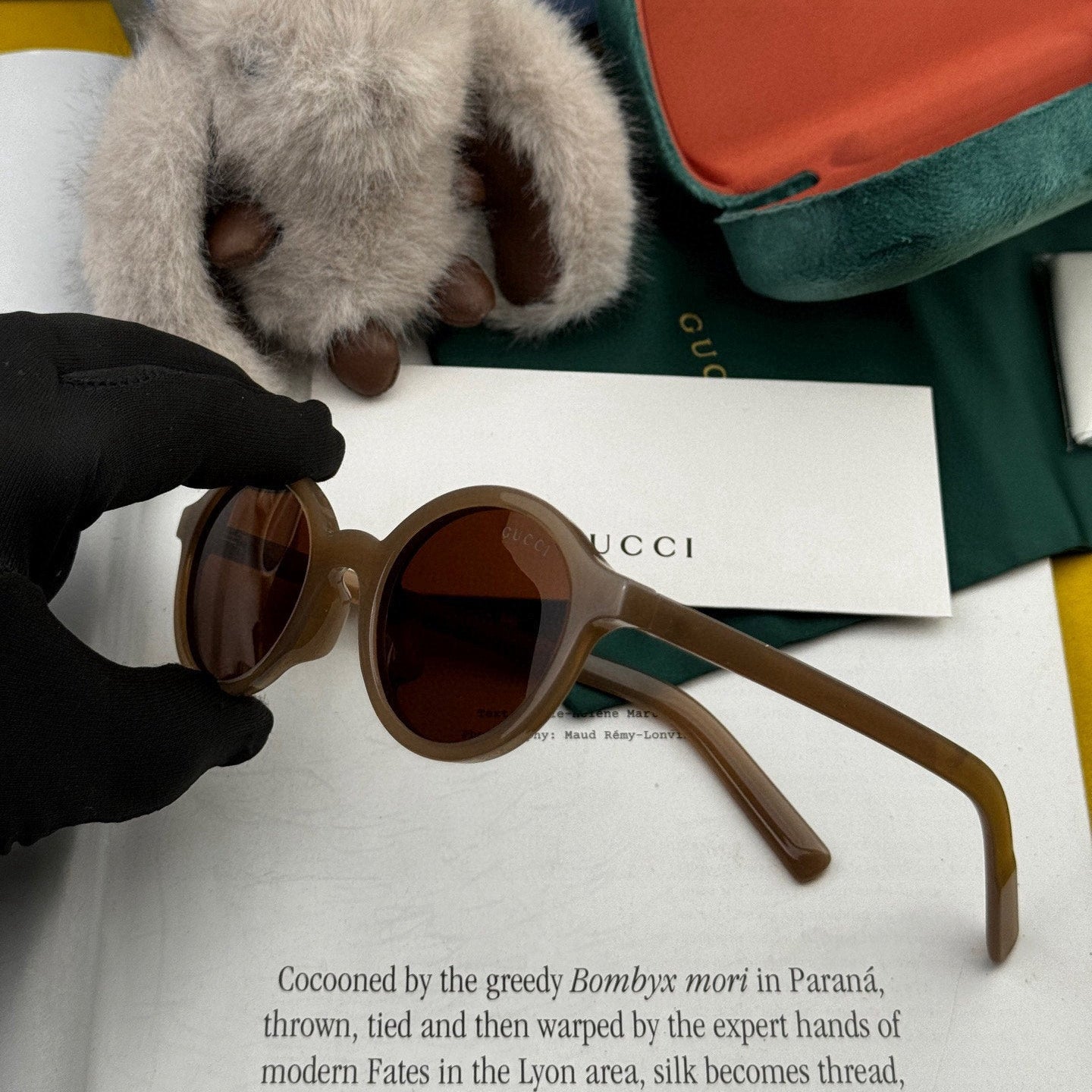 GUCCI ROUND FRAME SUNGLASSES G6910 IN ACETATE