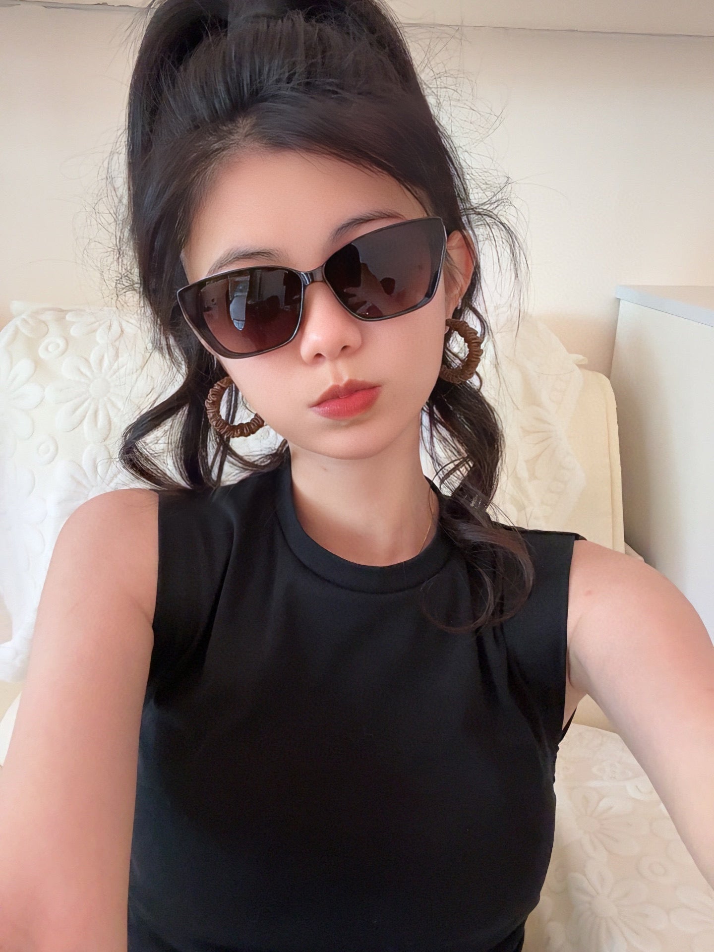 LOUIS VUITTON CAT EYE SUNGLASSES L0552 IN ACETATE