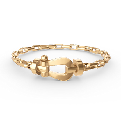 FRED FORCE LARGE HORSESHOE CLASP METAL BRACELET