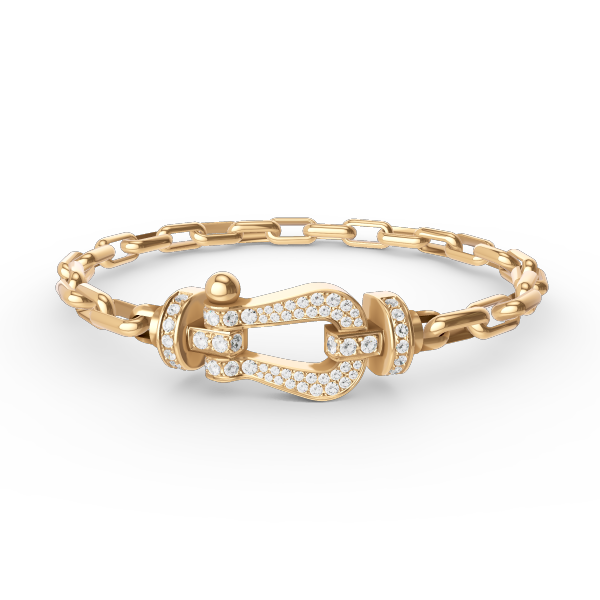 FRED FORCE LARGE HORSESHOE CLASP METAL BRACELET