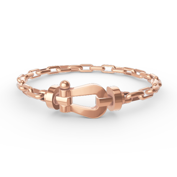 FRED FORCE LARGE HORSESHOE CLASP METAL BRACELET