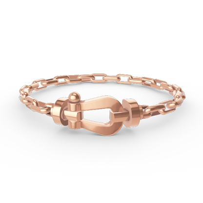 FRED FORCE LARGE HORSESHOE CLASP METAL BRACELET