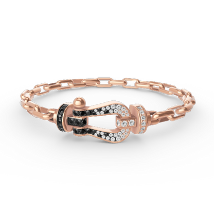 FRED FORCE LARGE HORSESHOE CLASP METAL BRACELET
