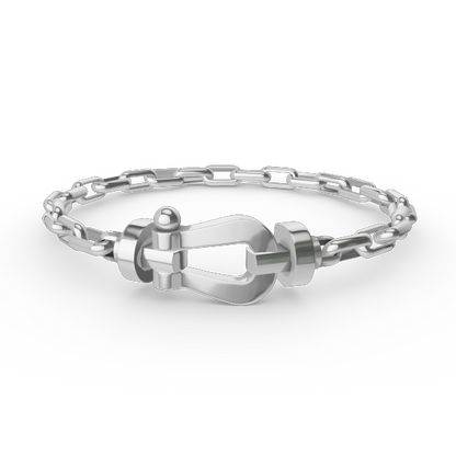 FRED FORCE LARGE HORSESHOE CLASP METAL BRACELET