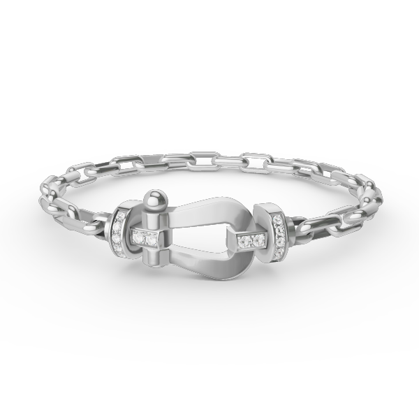 FRED FORCE LARGE HORSESHOE CLASP METAL BRACELET