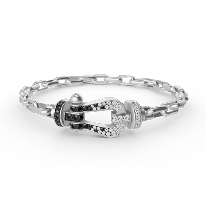 FRED FORCE LARGE HORSESHOE CLASP METAL BRACELET