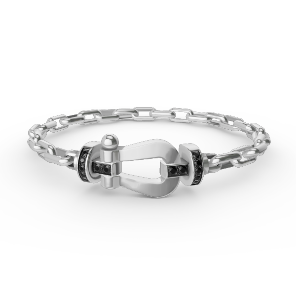 FRED FORCE LARGE HORSESHOE CLASP METAL BRACELET