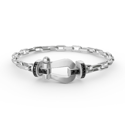 FRED FORCE LARGE HORSESHOE CLASP METAL BRACELET