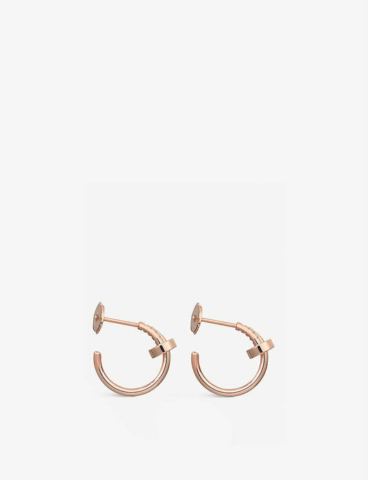 CARTIER JUSTE EARRINGS PINK GOLD