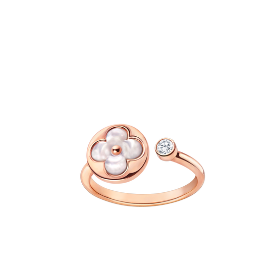 LOUIS VUITTON SUN 1 DIAMOND PINK MOP RING