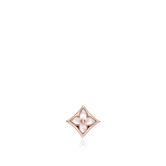 LOUIS VUITTON STAR MOP PINK GOLD EARRINGS