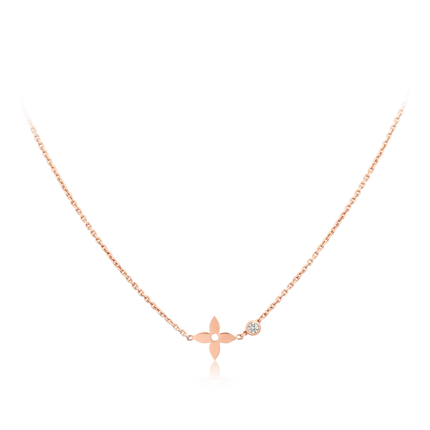 LOUIS VUITTON BLOSSOM PENDANT PINK GOLD AND DIAMOND