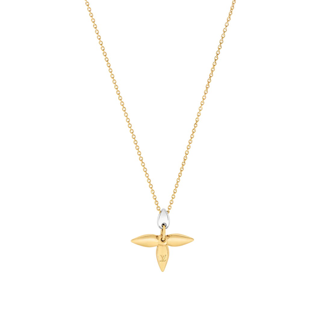 LOUIS VUITTON LOUISETTE PEDANT GOLD NECKLACE