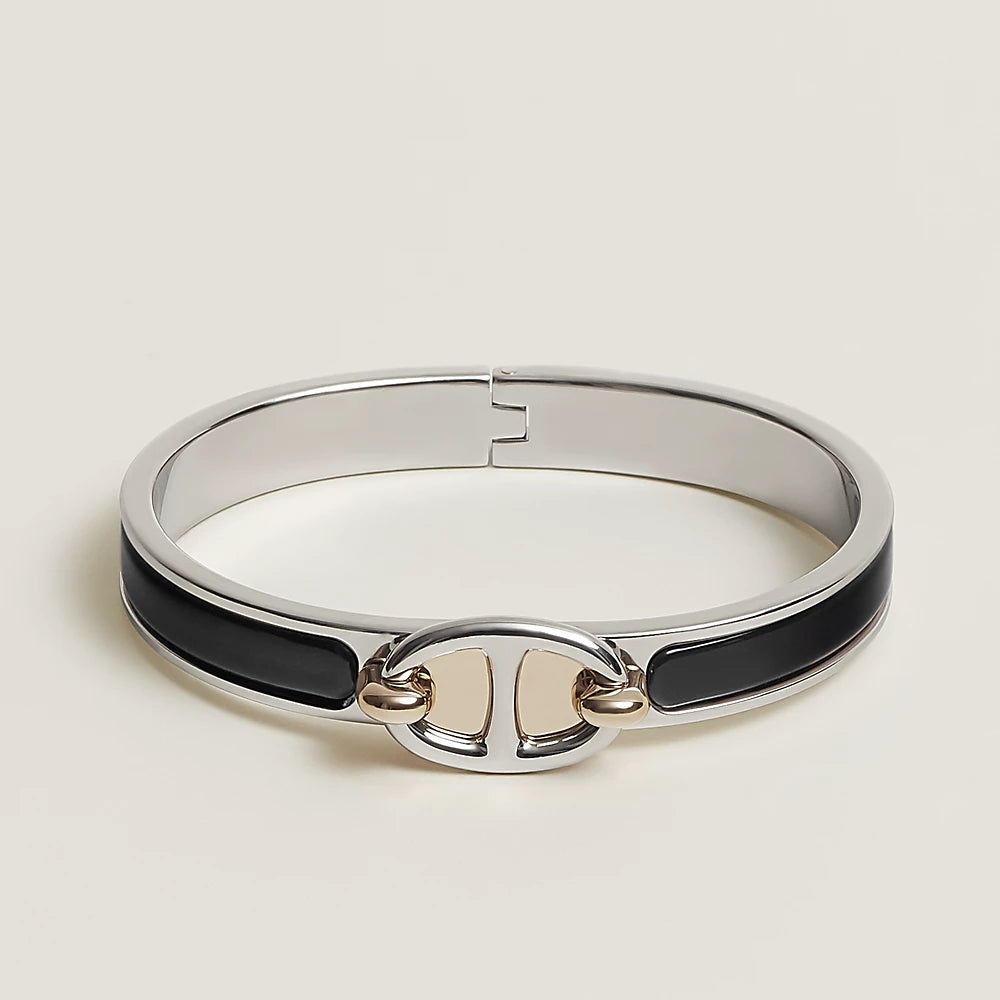 HERMES CLIC CHAINE SILVER BRACELET