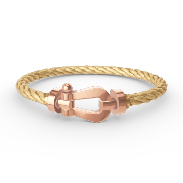 FRED FORCE LARGE HORSESHOE NO DIAMOND BRACELET ROSE GOLD
