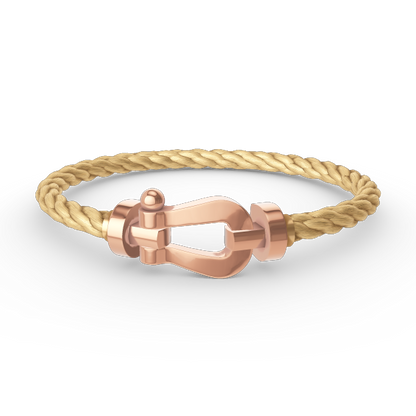 FRED FORCE LARGE HORSESHOE NO DIAMOND BRACELET ROSE GOLD