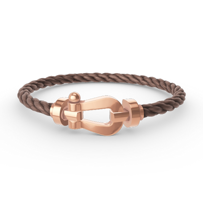 FRED FORCE LARGE HORSESHOE NO DIAMOND BRACELET ROSE GOLD