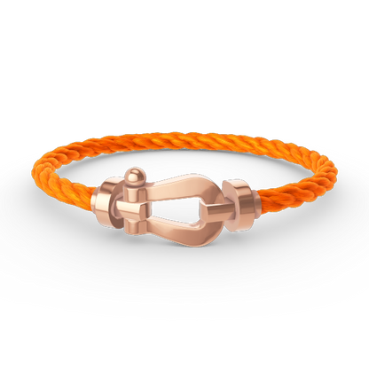 FRED FORCE LARGE HORSESHOE NO DIAMOND BRACELET ROSE GOLD