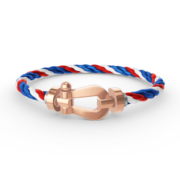 FRED FORCE LARGE HORSESHOE NO DIAMOND BRACELET ROSE GOLD