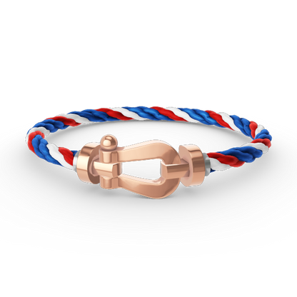 FRED FORCE LARGE HORSESHOE NO DIAMOND BRACELET ROSE GOLD