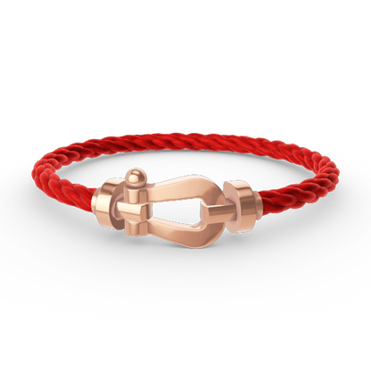 FRED FORCE LARGE HORSESHOE NO DIAMOND BRACELET ROSE GOLD