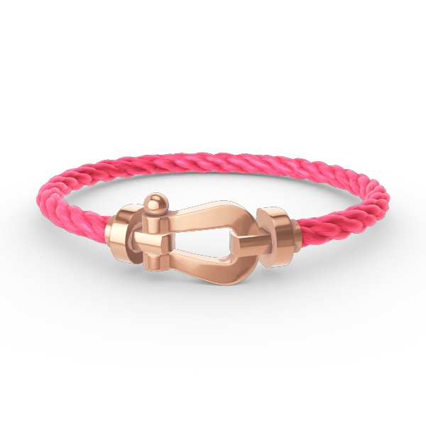 FRED FORCE LARGE HORSESHOE NO DIAMOND BRACELET ROSE GOLD