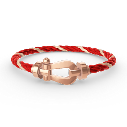FRED FORCE LARGE HORSESHOE NO DIAMOND BRACELET ROSE GOLD