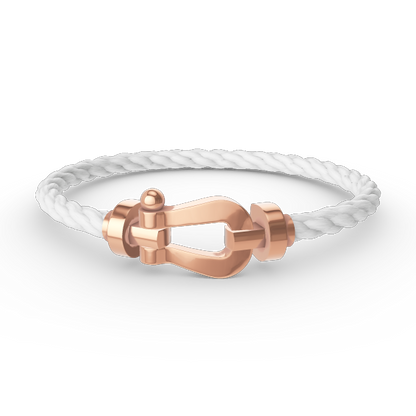FRED FORCE LARGE HORSESHOE NO DIAMOND BRACELET ROSE GOLD