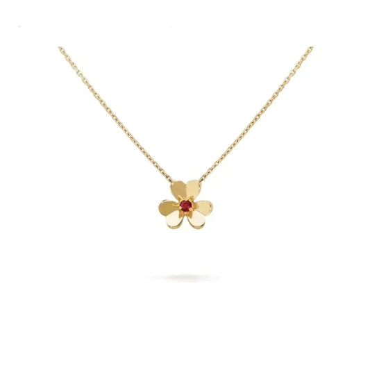 VCA FRIVOLE GOLD FLOWER NECKLACE