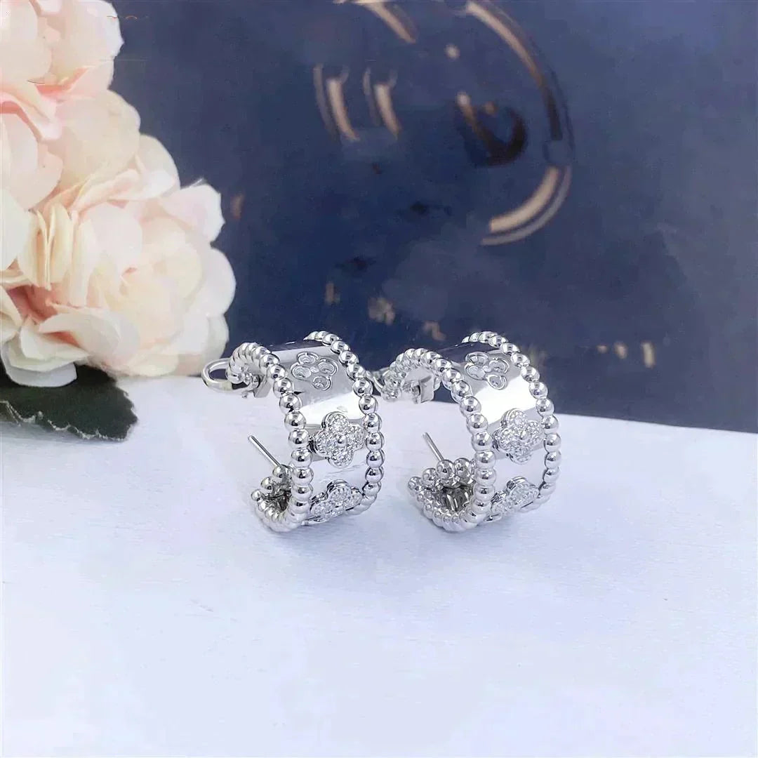 VCA PERLEE DIAMOND EARRINGS