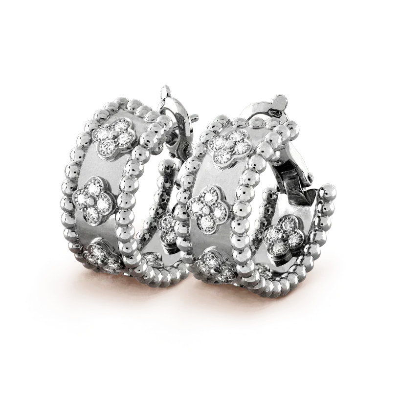 VCA PERLEE DIAMOND EARRINGS