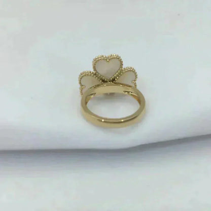 VCA SWEET CLOVER WHITE MOP RING