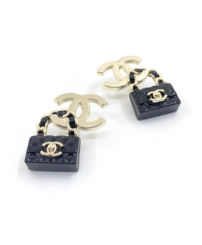 18K  Chanel Bag Drop Earrings