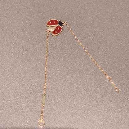 VCA LUCKY SPRING 1 MOTIF PINK GOLD BRACELET