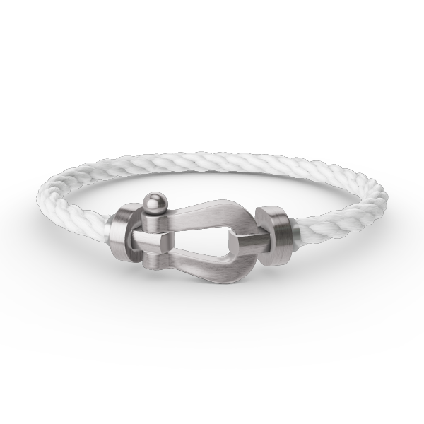 FRED FORCE LARGE HORSESHOE NO DIAMOND BRACELET SILVER