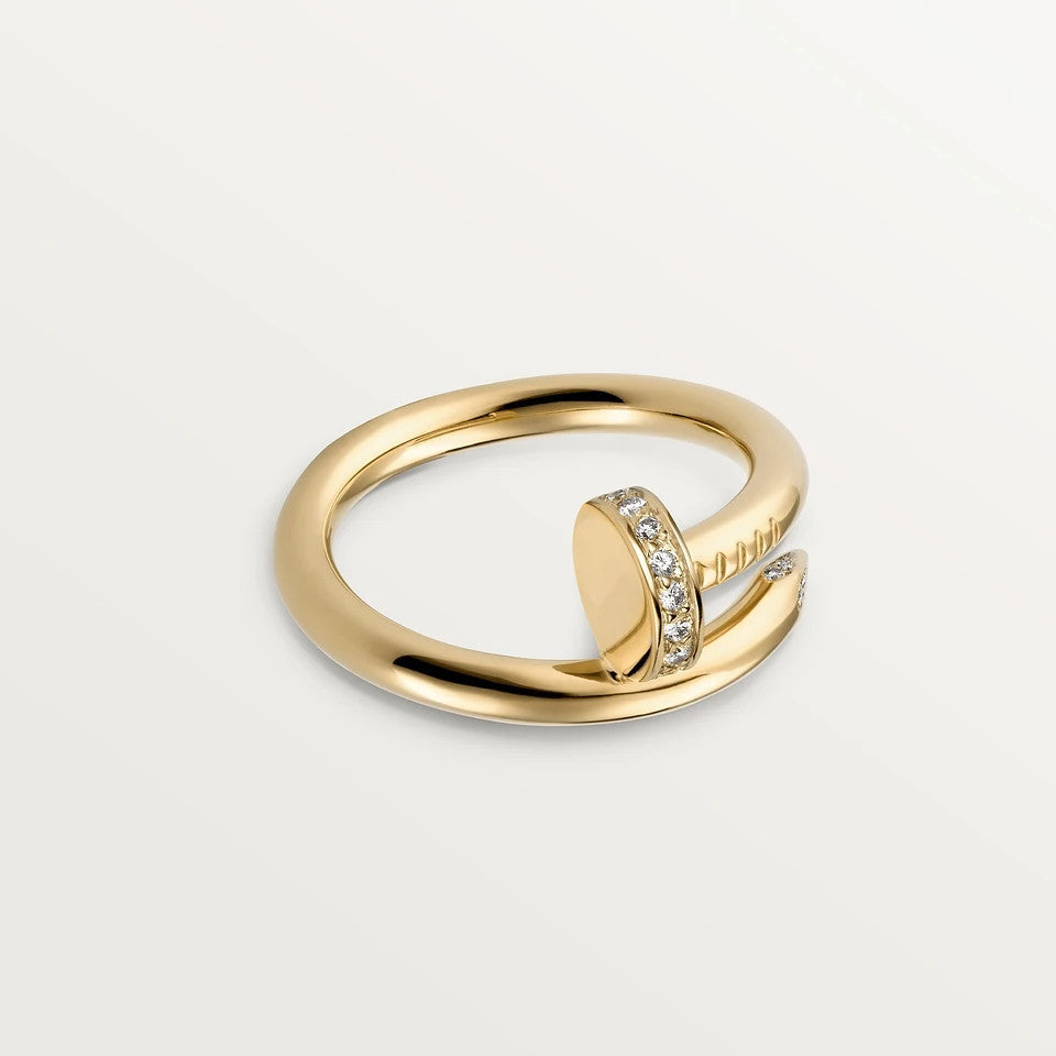 CARTIER JUSTE RING 2.65MM GOLD DIAMOND