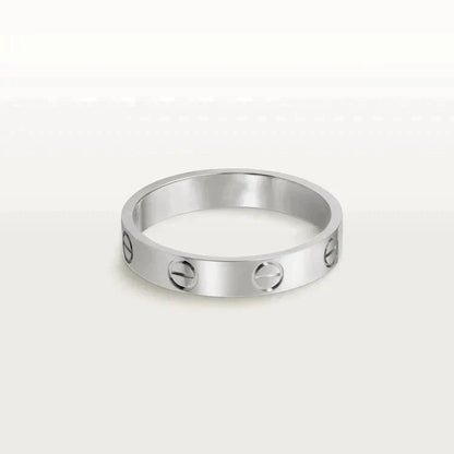 CARTIER LOVE RING 4MM 1 DIAMOND SILVER