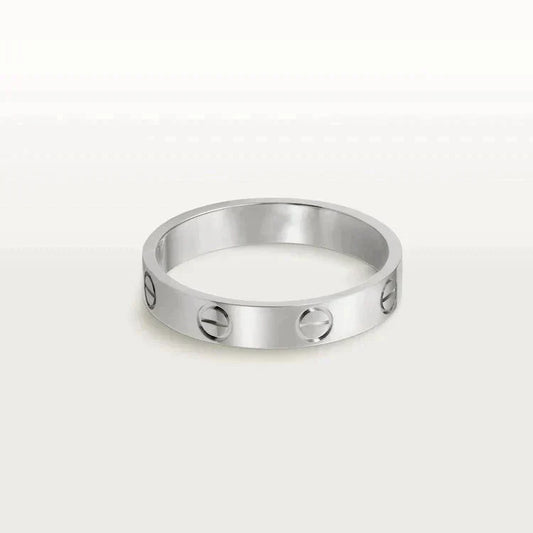 CARTIER LOVE RING 4MM 1 DIAMOND SILVER